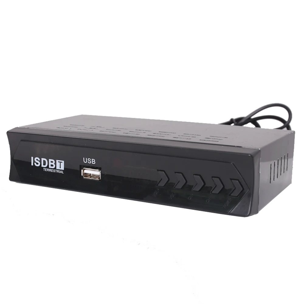 ISDB-T 1080P HD Terrestrial Digital Video Broadcasting TV Receiver Set Top Box with HDMI RCA Interface Cable for Chile digital tv decoder digital tv converter box