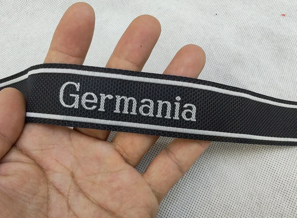German RGT OF ELITE 5TH "Germania" Cuff Title WW2 Cuff Title-Repro