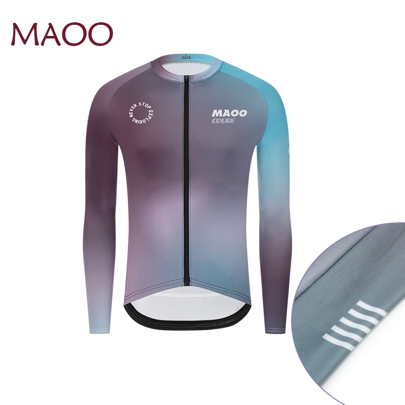 Men's Cycling Jersey Long Sleeve Bicycle Sportswear Quick Dry Comfortable Breathable MTB Riding Clothing in Multiple Colors