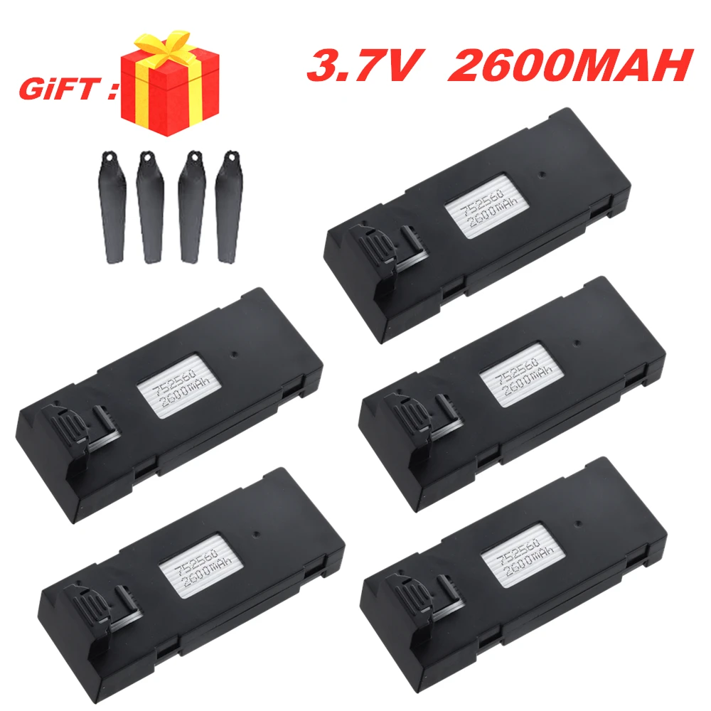 JTLB RC Drone Lithium Battery, 3.7V 1800mAh Drone Battery Replacement For F196 S150 S118