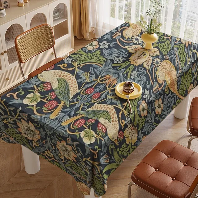 Nappe à motif exotique, pour Restaurant, cuisine, salon, décoration de la maison, décoration de fête rectangulaire 2