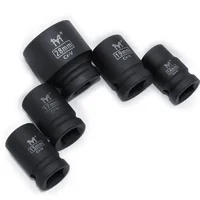 1/2" Short Impact Socket Adopter Air Sockets 6 Point 10 12 13 14 16 17 18 19 21 24 27 30 32mm for Electric Impact Air Pneumatic 1