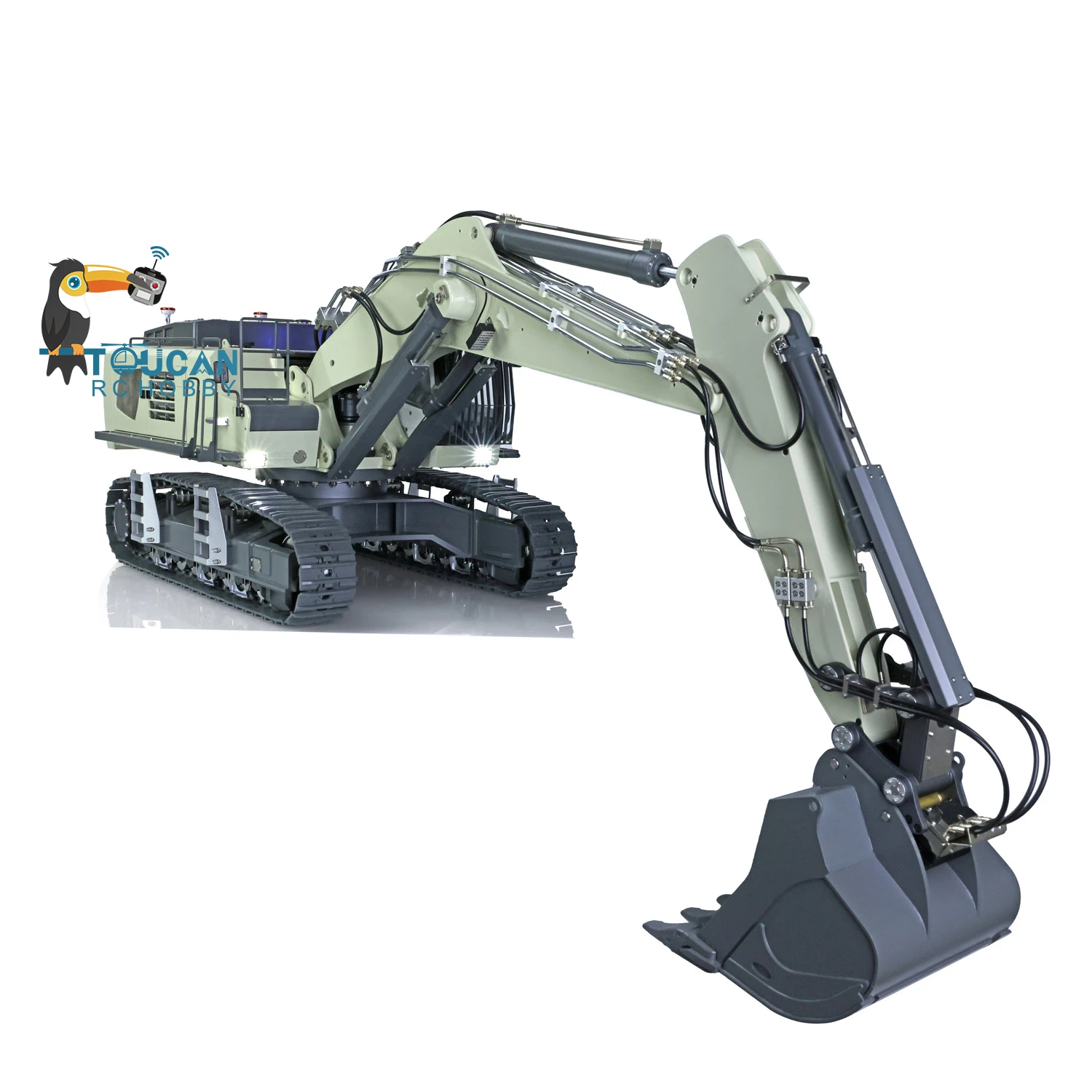 Sc4cb9ce41b5a431284ddedd8eaee26feS Kabolite K970-100S koparka RC 1/14 hydrauliczne gąsienicowe zmodernizowane metalowe samochody inżynieryjne GPS lekki akumulator gruboziarnisty filtr TH20207