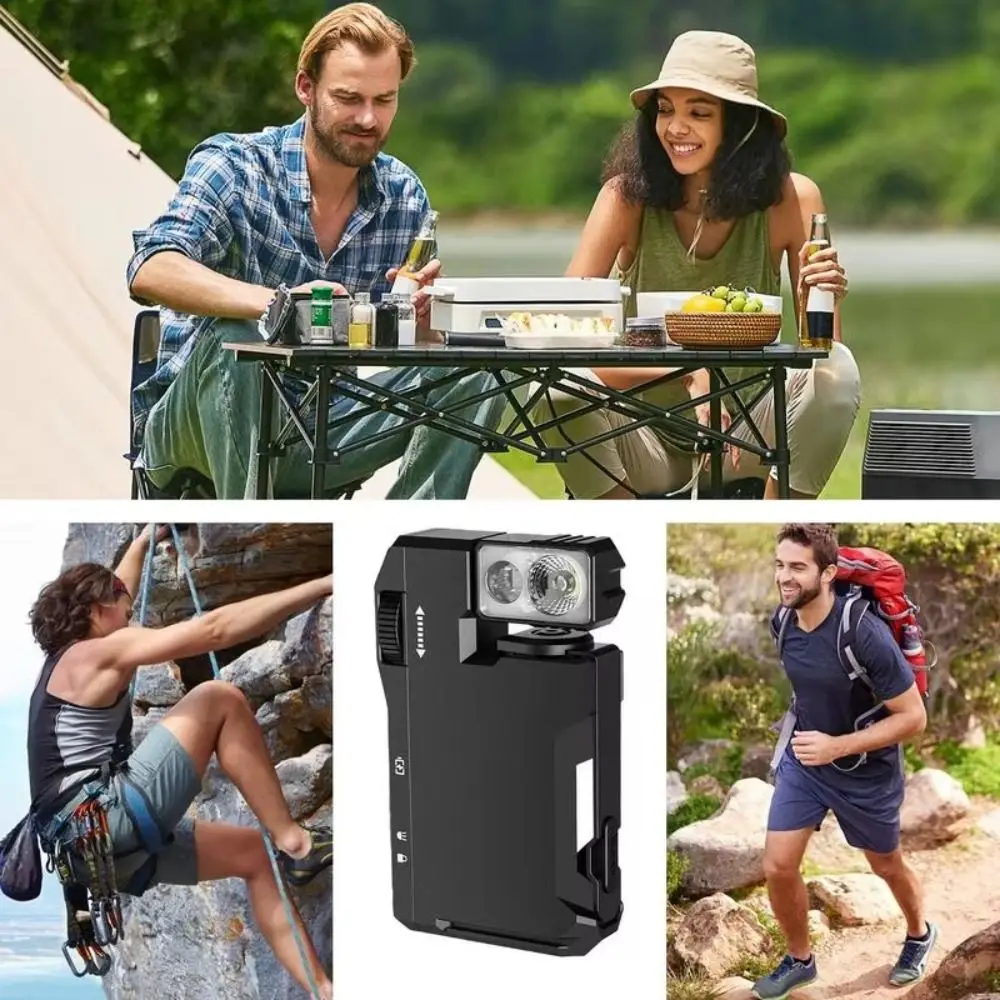 G5 Rechargeable Keychain Flashlights with 180° Rotation & Dual Light Magnetic EDC Torch Ultra Bright Camping Lantern for Outdoor