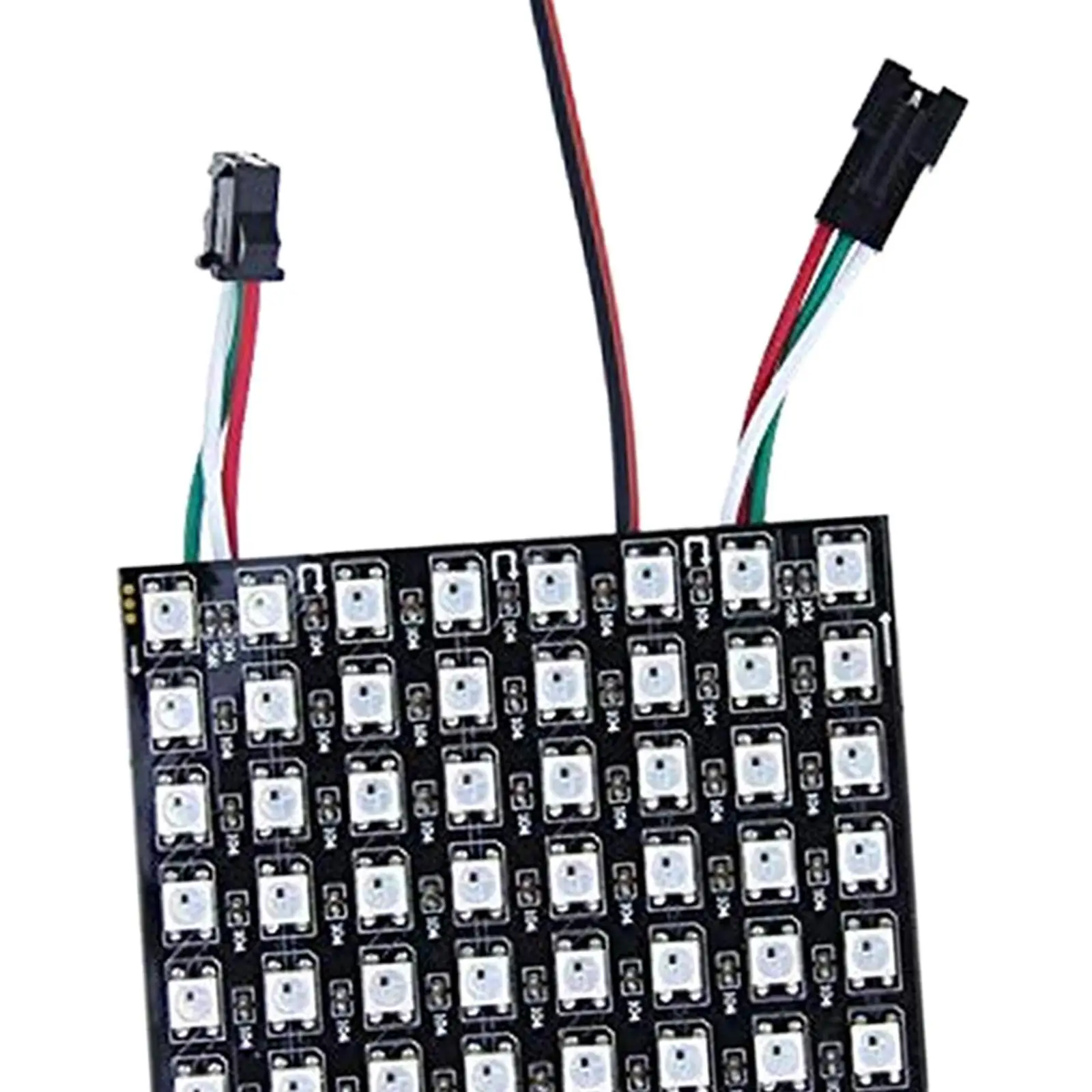 LED 픽셀 매트릭스 패널 스크린, WS2812B 프로그래밍된 개별 주소 지정 가능 검정색