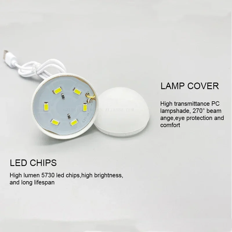 USB Bulb LED Portable Camping Lamp Mini Bulb 5V Power Book Lights Student Learning Desk Reading Hiking Tent Travel Work led flashlight led lights camping lamp camping lights keychain light