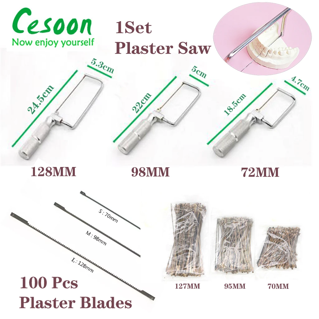 

1 Set Dentist Tool Plaster Saw 72/98/128mm Dental Plaster Saw Plaster Blades Dental Lab Equipment Dentist Accessories