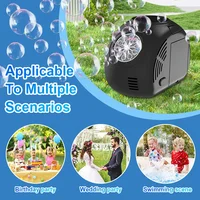 Handheld outdoor bubble machine electric with light bubble toy bubble launcher holiday  gift without battery bubble water 3