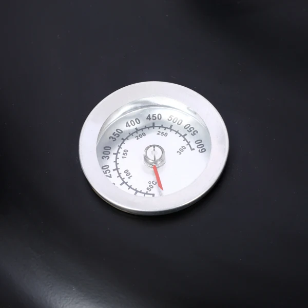 木炭烟熏烤架 木质烟熏烤架 户外烹饪 16 英寸垂直烟熏器 便携式烧烤架 适合露营，黑色-51