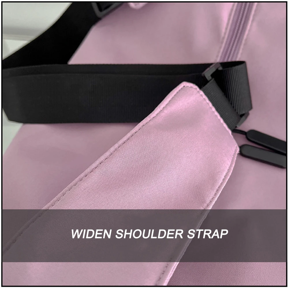 Solid Color Dry Wet Separation Bags Large Capacity Sports Chest Bag Wear-resistant Adjustable Shoulder Strap for Travel Swimming 4