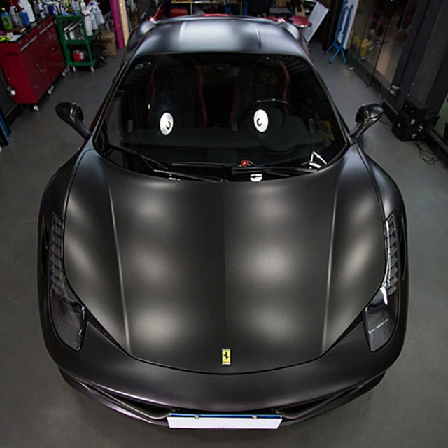 Black Matt Satin Chrome Vinyl Wrap Film Sticker Decal Bubble Free Car