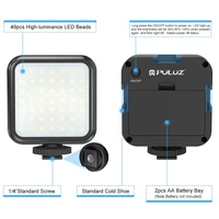 PULUZ U/C Shape Portable Handheld DV Bracket Stabilizer+LED Studio Light Kit &Cold Shoe Tripod Head for SLR Cameras Home DV Came - Image 4