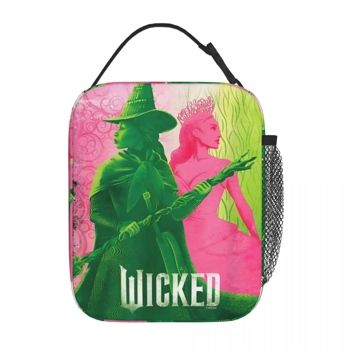 Wicked Elphaba & Glinda Tonal Insulated Lunch Bag Office Musical Movie 2024 Food Box Portable Fashion Cooler Thermal Lunch Box 3