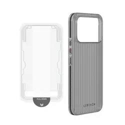 LeReach ICICLE Transparent Protective Case - Durable PC Hard Cover - Poco F8 Ultra (Black and Glass)