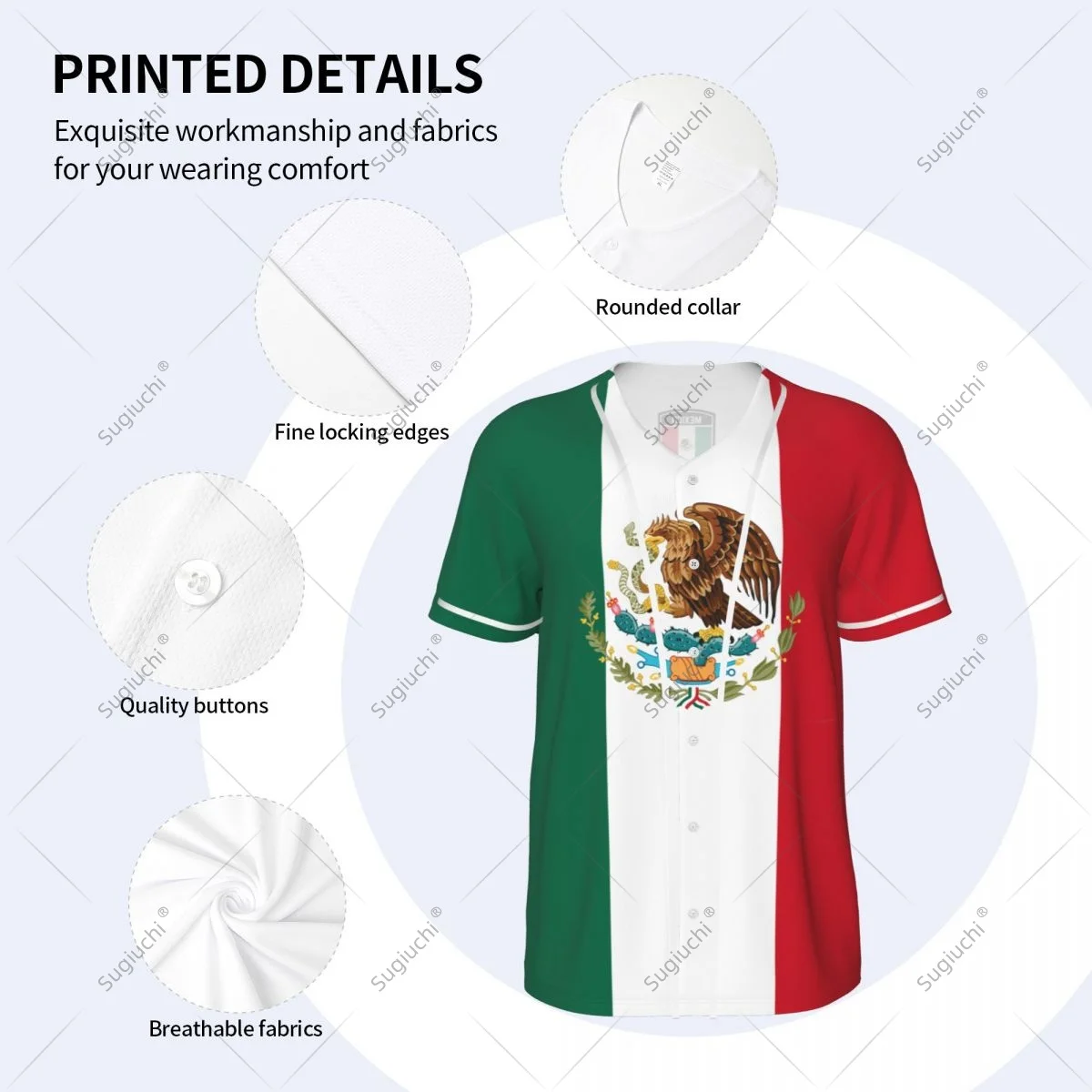 3D Printed Mexico Flag Men Baseball Jerseys Mesh Sports T-shirt Tees Name Nunber