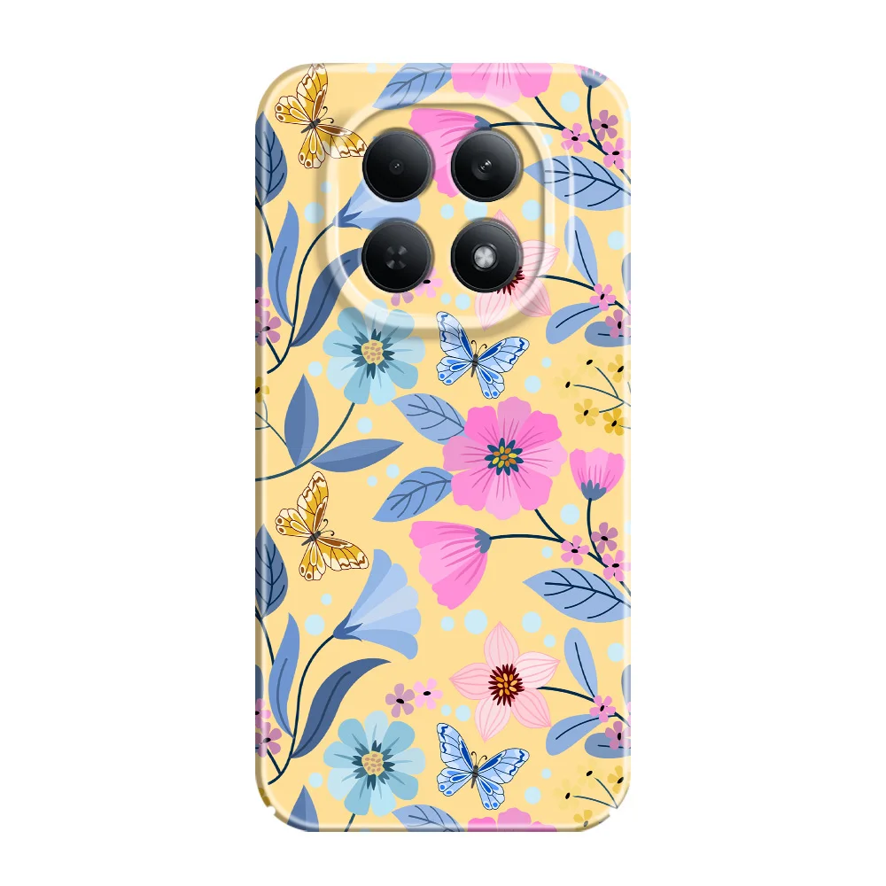 Vibrant Floral Design Phone Case - Durable Hard Cover with Screen Protection