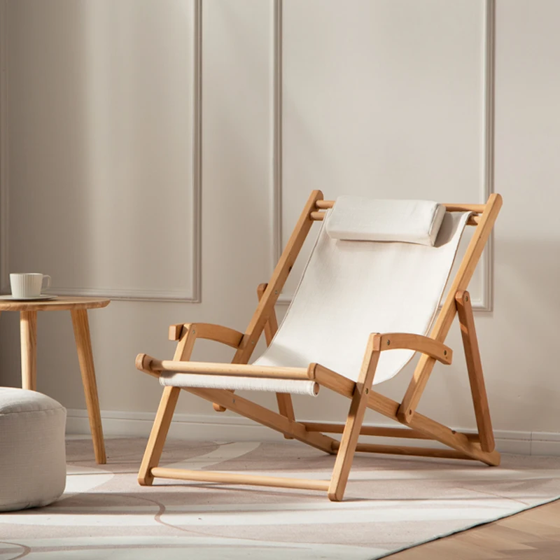 

Home Folding Beach Chair Outdoor Lounge Balcony Lounger Beach Chair Recliner Living Room Kamp Sandalyesi Patio Furniture QF50OC