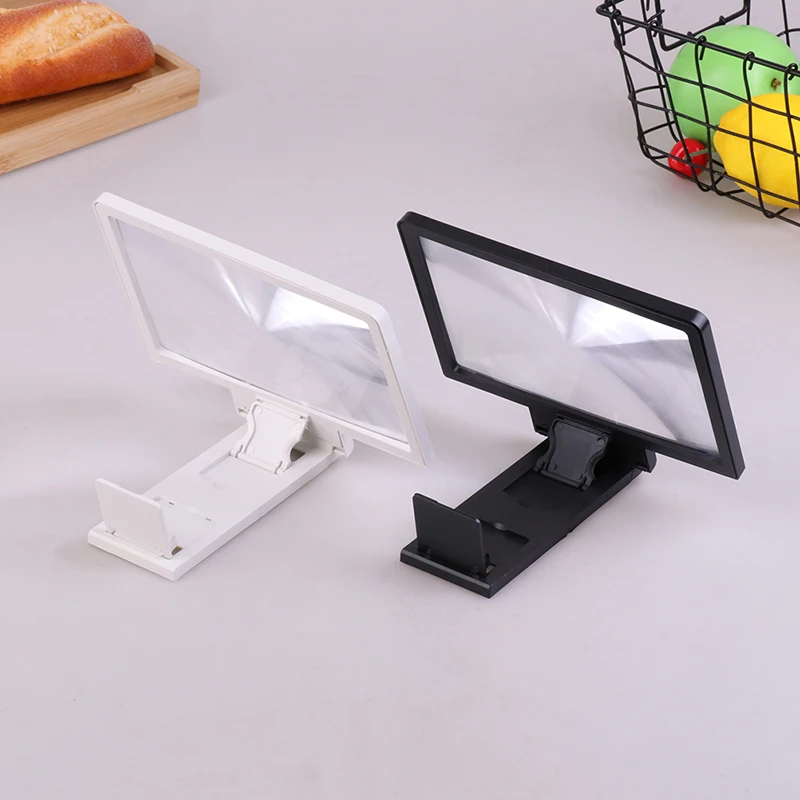 Mobile phone screen amplifier 3D HD TV magnifier foldable desktop mobile phone bracket 1PC phone screen amplifier