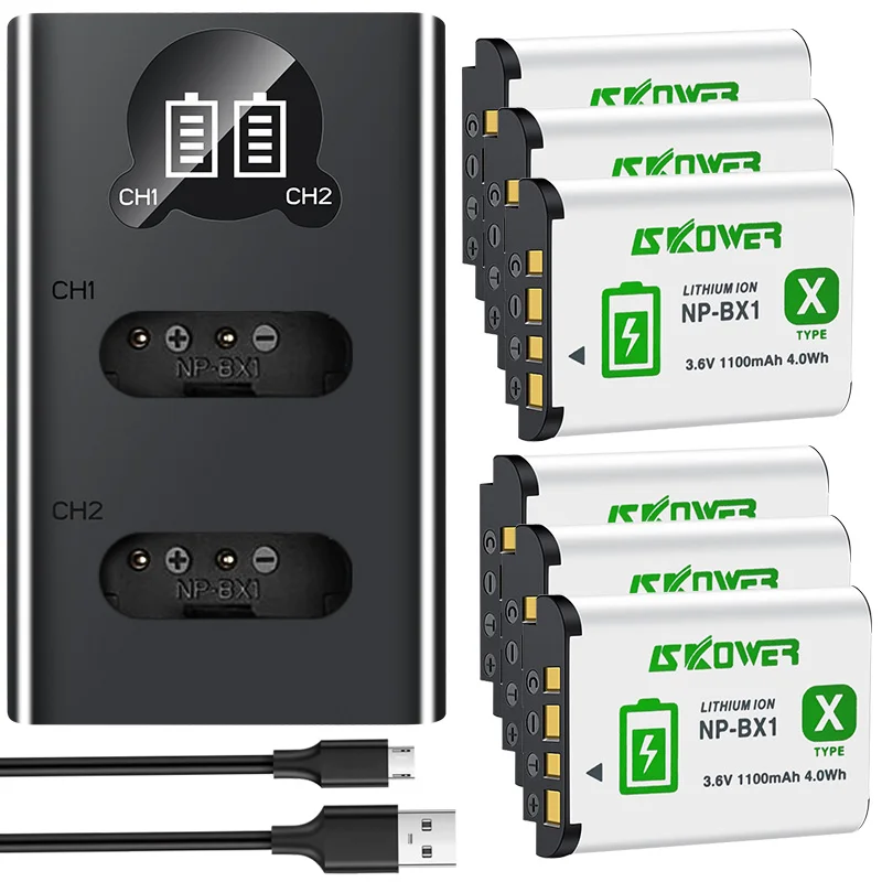 Np-Bx1 Npbx1 Np Bx1 Batteria Per Sony Fdr-X3000R Zv-1 Rx100 M7 M6 As300 Hx400 Hx60 Wx350 As300V Hdr-As300R Fdr-X3000 Bx1 Per Sony
