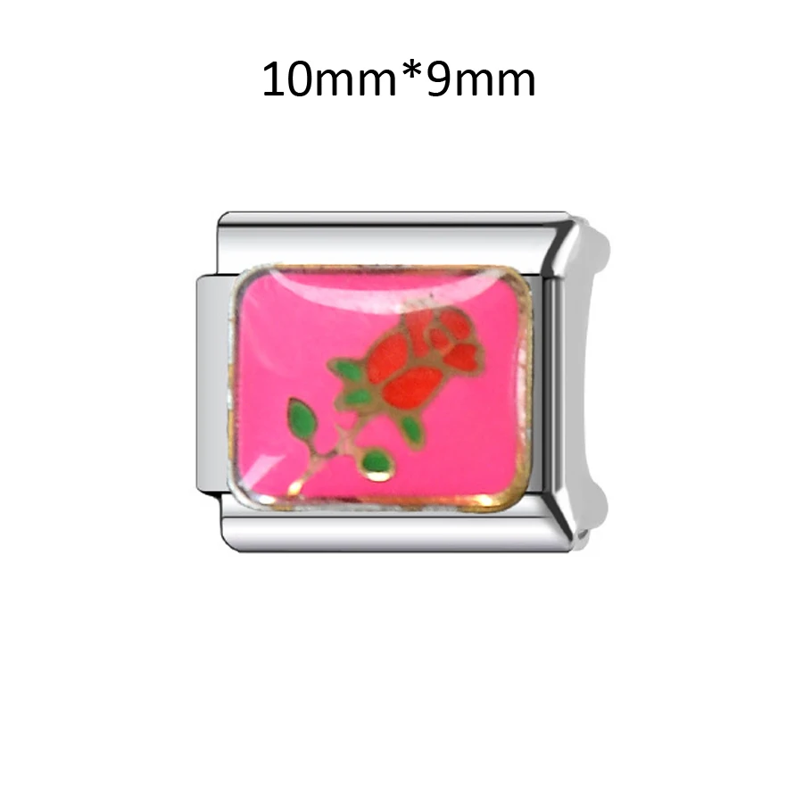 DIY 9 mm Premium Edelstahl italienisches Armband Charm Links Schmuckherstellung Zubehör Erkenntnisse Kreation Tier Totenkopf Herz – Detail 16