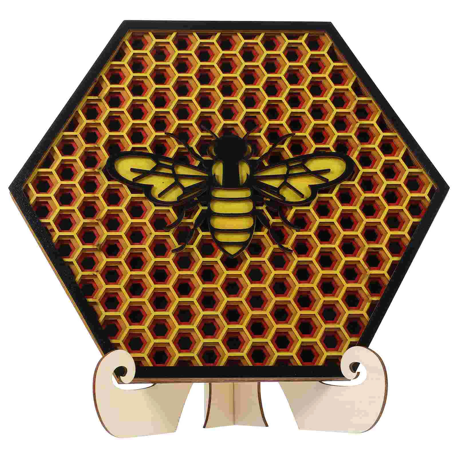 

Украшения для пчелы, камин, Декор, деревянные приветственные знаки, мультяшное украшение, праздничный стол для фермерского дома