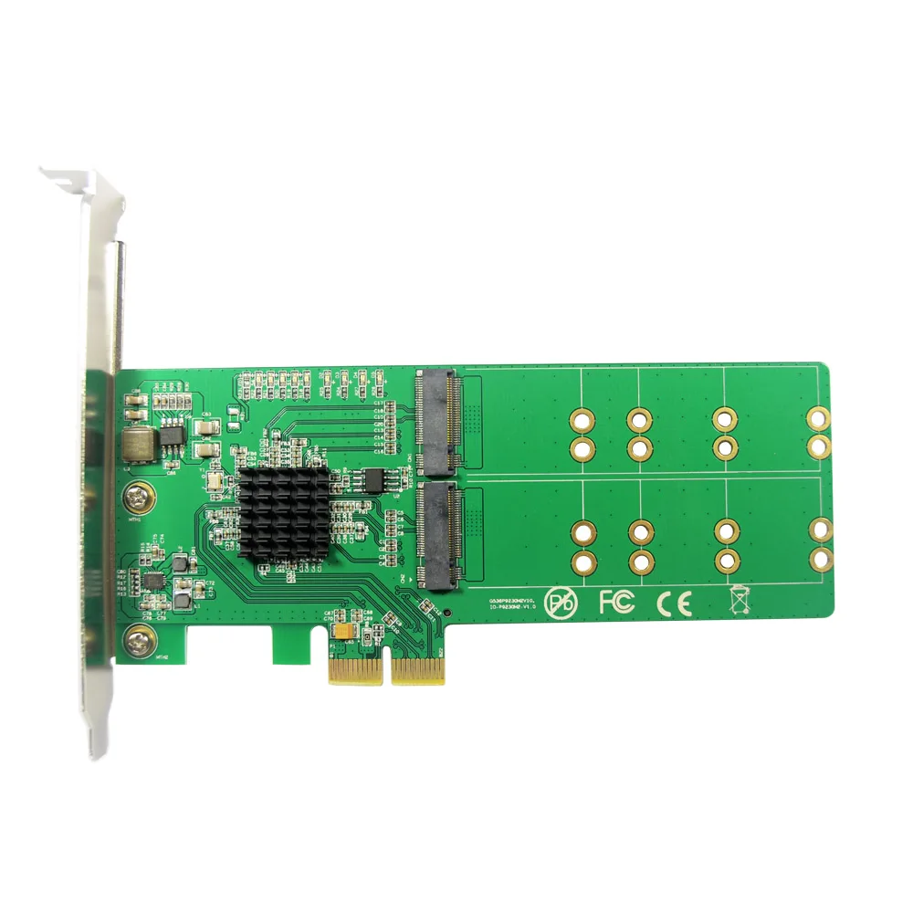 Iocrest-ssd Cartão Adaptador Pcie 1x para Pcs Chave Ngff M.2 b Suporte 2280 2260 2242 e 2230 Marvell 88se9235 Chipset - Imagem 6