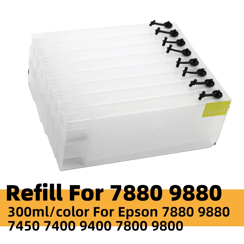 T6041-T6049 совместим с картриджем Epson заполненный чернилами 7800C 7880 9880 9800C чернильный