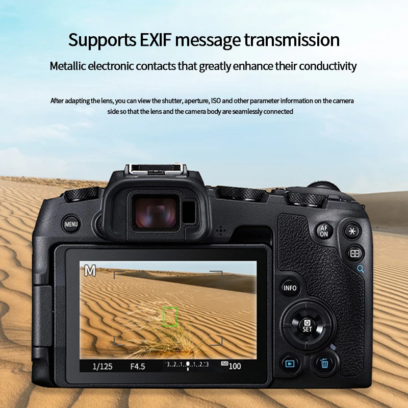 Lens Adapter EF-EOS R Electronic Auto-Focus EF to R Mount for Canon EF/EF-S to EOS Mirrorless