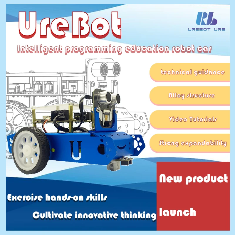 프로그래밍 로봇 퍼즐 튜토리얼, 젊은 학생 Youlebo Arduino 그래픽 라디오 제어 자동차 퍼즐 장난감