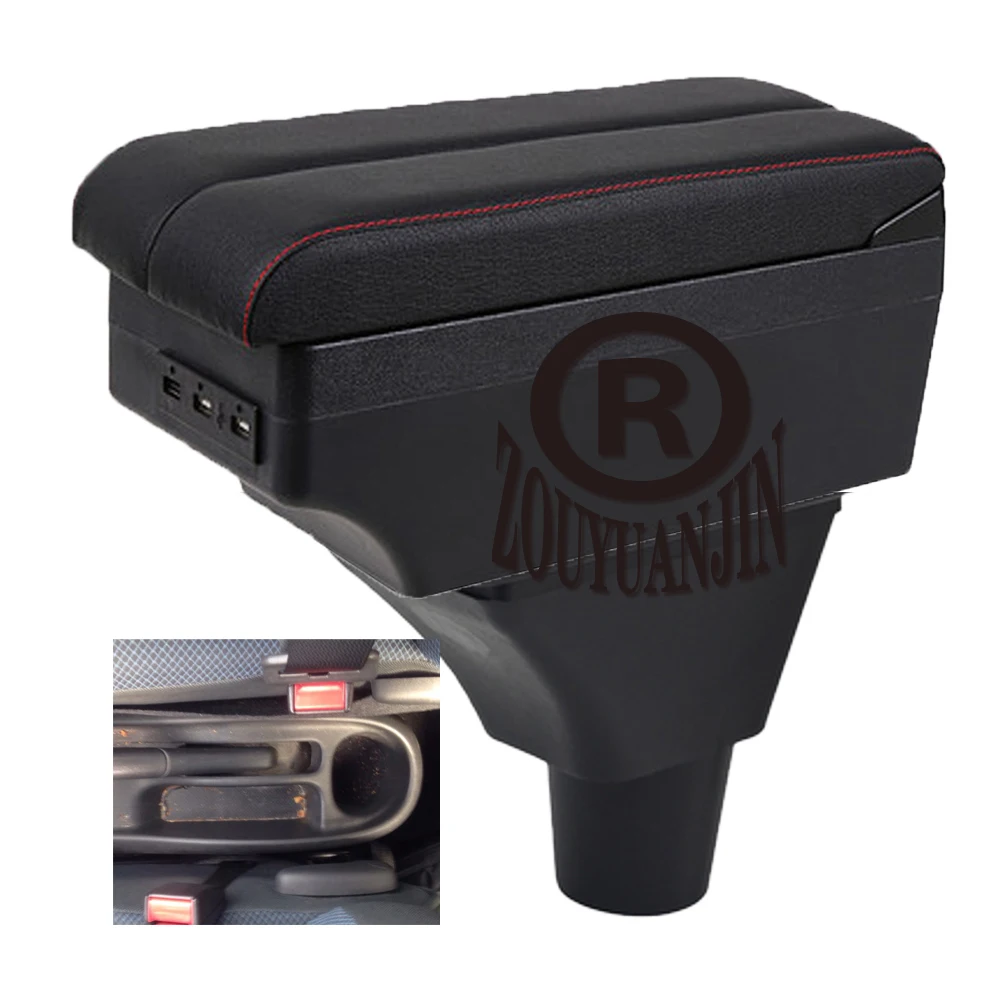 Per Toyota Yaris Vela Vitz Center Console Bracciolo Box Car Storage Arm Gomito Rest Con Portabicchieri Usb