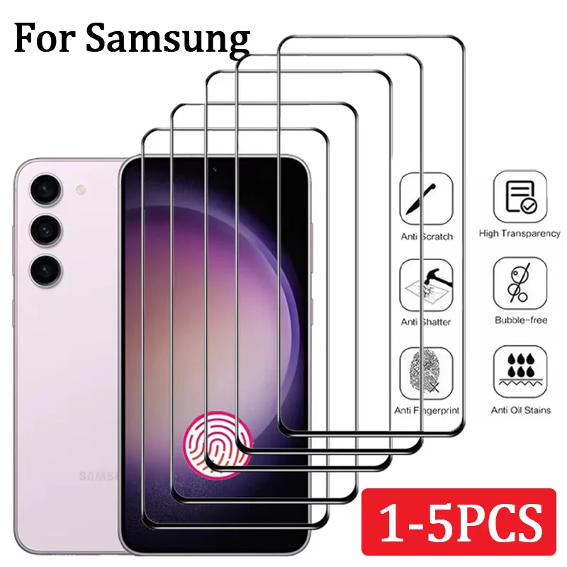 Premium Tempered Glass Screen Protector - 1-5 Pack