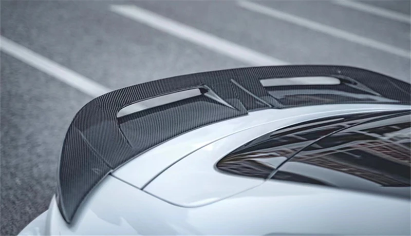 Porsche Taycan 2019 2020 2021 2022 High Quality Real Carbon Fiber Front Lip Rear Diffuser Bumper Spoiler Body Side Skirt Kit - - Racext 33