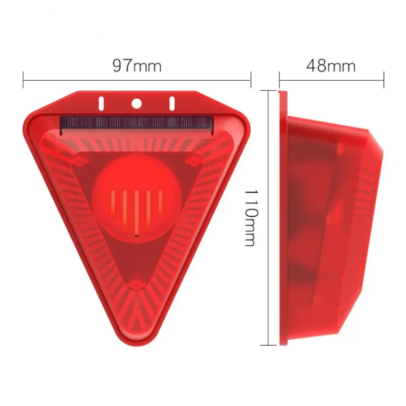 

Solar Alarm Repellent Lamp Outdoor Flashing Light Waterproof Dog Barking Sound Alarm Drive Away Animals For Home Security Farms