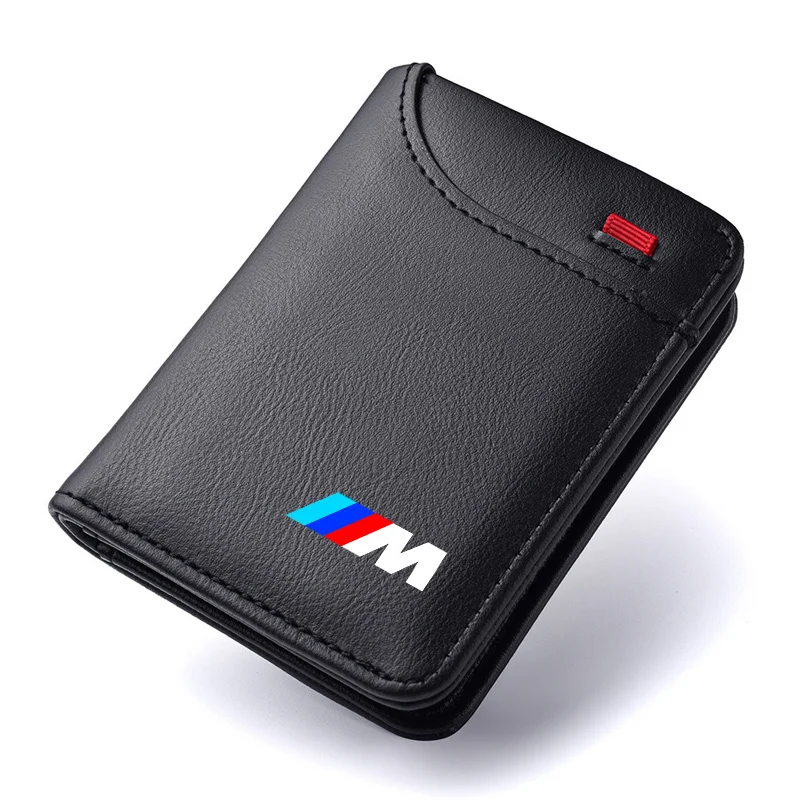 스티커 데칼 PU 가죽 자동차 운전 서류 가방 ID 여권 카드 지갑 카드 파우치 BMW E46 E90 E60 F10 E39 F30 E36 F20 용
