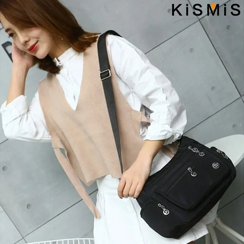 Fashion Women Waterproof Crossbody Bag Casual Single Shoulder Handbag Messenger Bag Oxford Material Sc4cce8e6d5d342e790b945182e56b650L