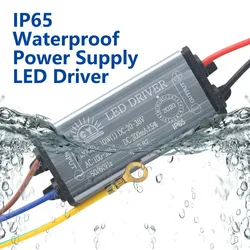 LED Driver 10W 20W 30W 50W 70W Adapter Transformer AC85V-265V to DC20-38V IP65 Power Supply 300mA 600mA 900mA 1500mA 2100mA