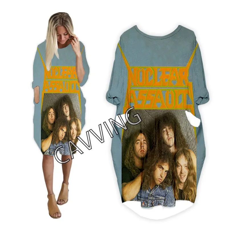 

Nuclear Assault 3D Printed Streetwear Women US Size Dresses Fashion Harajuku Short Sleeves Clothes Women Clothing