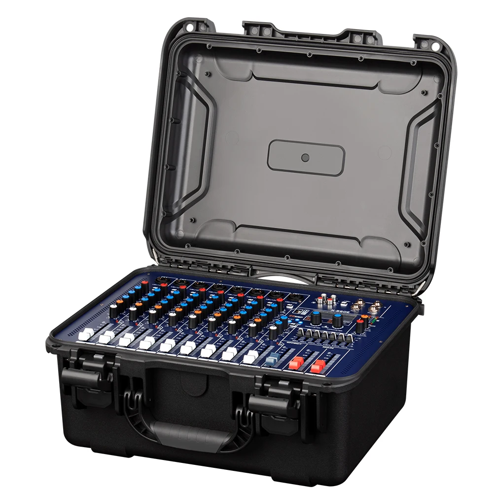 

Biner GT10 Professional Built-in 99 Digital Effects with Aviation Case 8 Channel Amplifier Console 500W Audio Power Amplifier
