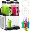 Commercial Slushy Machine 24L, 6.4 Gals Margarita Machine, 500W Frozen Drink Machine, Food-Grade PC Tanks & Stainless Steel 1