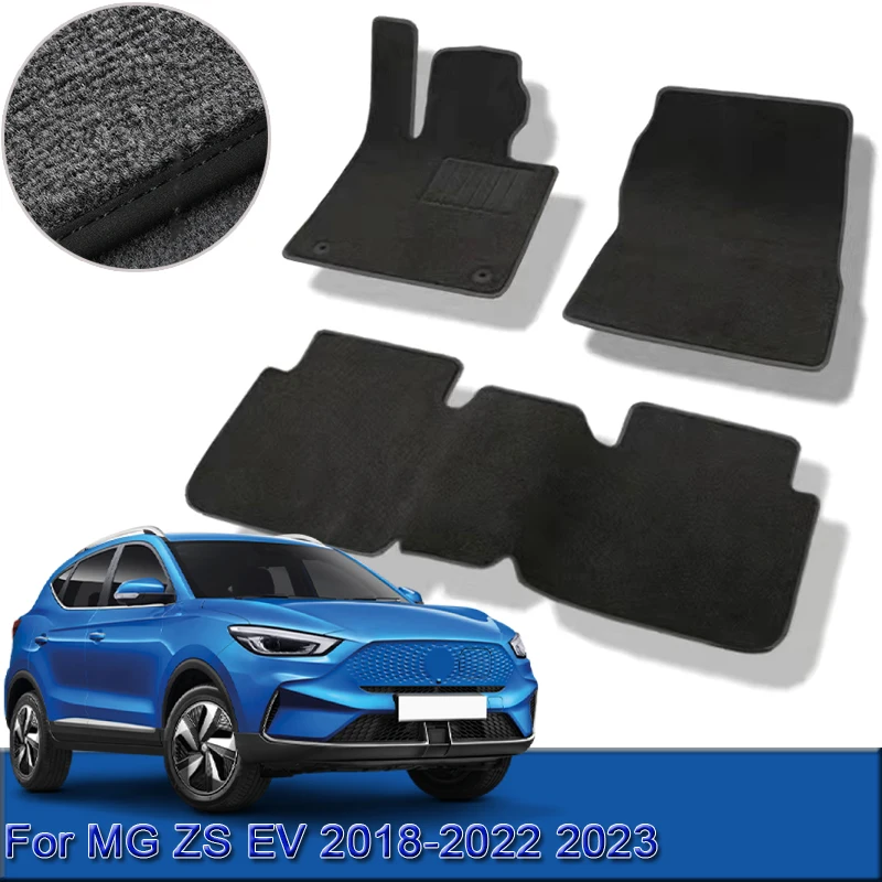 

For MG ZS EV 2018-2022 2023 Custom Car Floor Mats Waterproof Non-Slip Floor Mats Interior Carpets Rugs Foot Pads Accessories