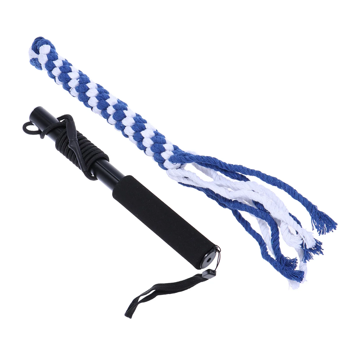 

Retractable Dog Stick Interactive Dog Toys Extendable Flirt Pole Funny Chasing Tail Teaser And Exerciser For Pets Size L (Black)