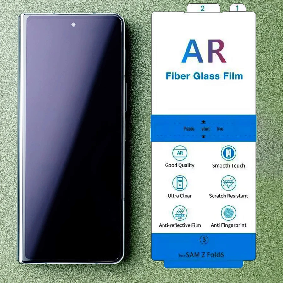 Premium Anti-Reflective Screen Protector - 2 Pack Fiber Film Shield