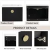 Double Sink Vanity Modern Wall Mounted Bathroom Vanity with Double Ceramic Sink Large Floating Bathroom Vanities Set 6