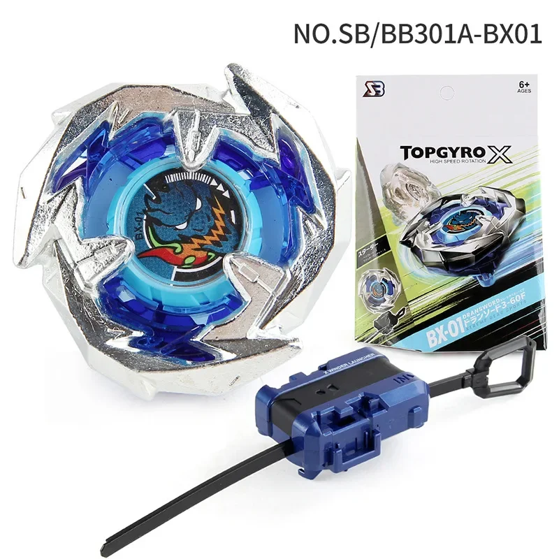 

Takara Tomy Bayblade Spinning Top Explosive Gyroscope XBX-01 Blue Dragon Attack Combat Gyroscope Toy Puller Launcher Box Gift