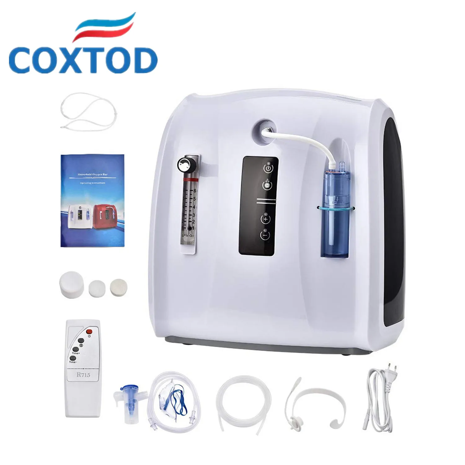 1L-6L Home Use Oxygen Concentrator Machine Oxygen Generator 90%-30% Ship from China and Poland