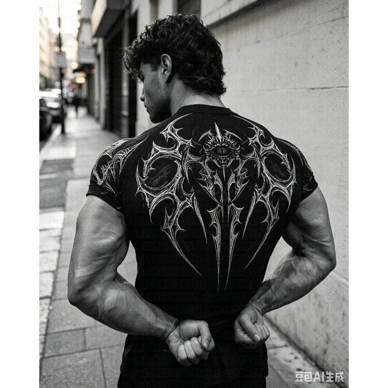 Herren Kinder Kompressions-T-Shirt Schnelltrocknend Kurzarm Workout-Shirt Bodybuilding Fitness Training Sport-Oberteil Lauf-T-Shirt