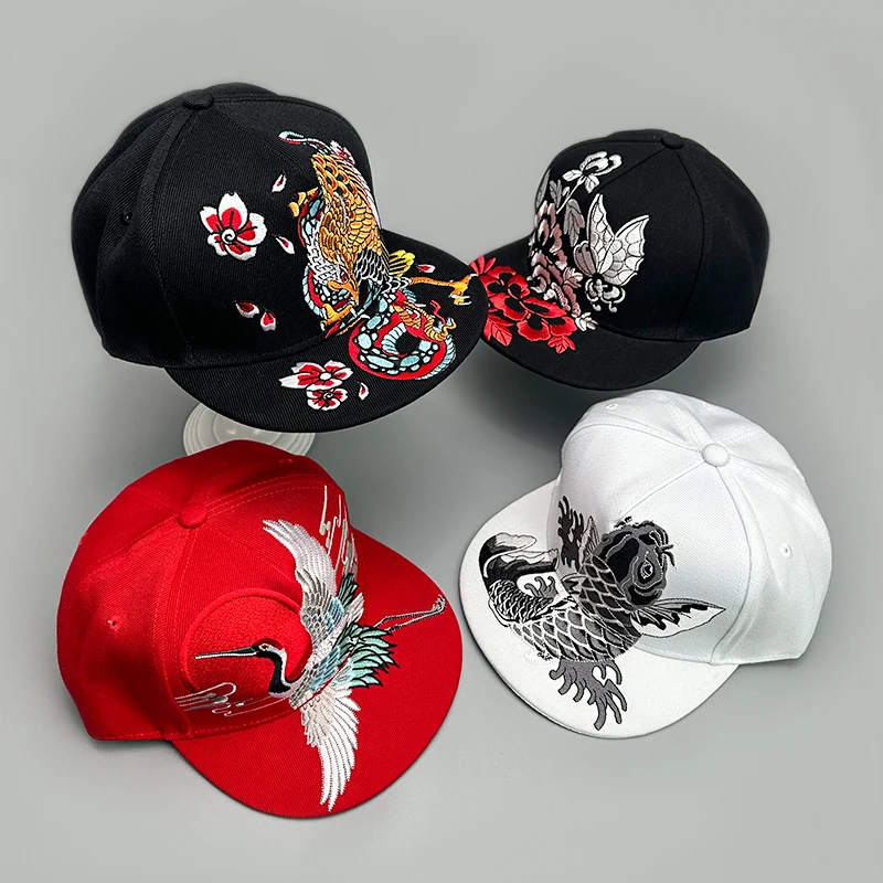 Ethnische Stil Muster Stickerei Baseball Hüte Neue Unisex China Chic Atmungsaktive Sonnenschirm Vielseitige Flache Traufe Mode Schirmmützen