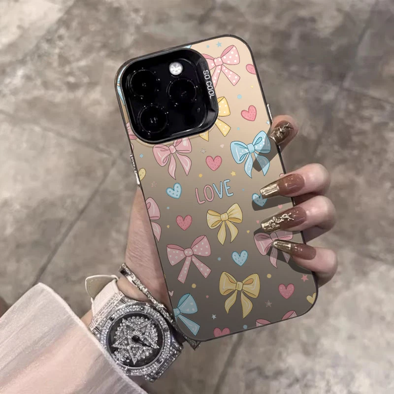 Vibrant Bow Matte IMD Phone Case - Colorful Hard Back Cover