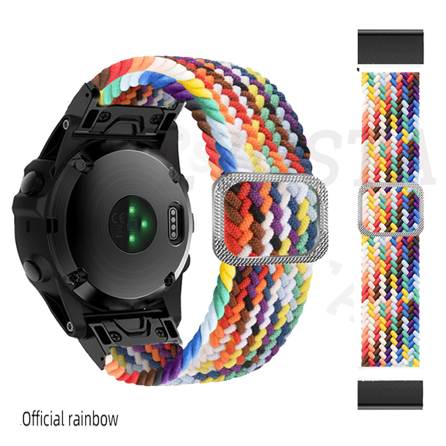 Smart Watch Band For Garmin Fenix 6 6Pro 5 5Plus 7 Descent Mk2S Easyfit Braided Strap For MARQ Series Watchband Accessories