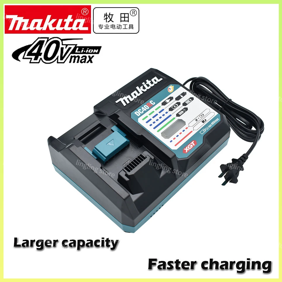 

DC40RA 100% original Makita 40V Max XGT fast optimized charger digital display 40Vlithium battery charger dual fan design DC40RC